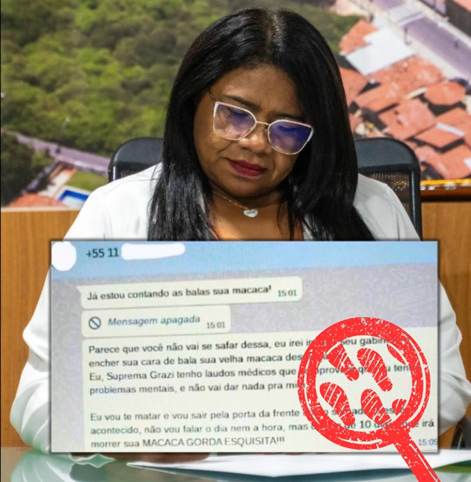Prefeita de Parnamirim sofre ameaças de morte e ofensas racistas; Polícia investiga o caso com prioridade