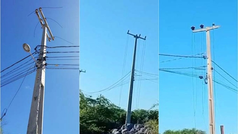 Criminosos atacam novamente e furtam 1.500 metros de cabos da rede elétrica em Grossos