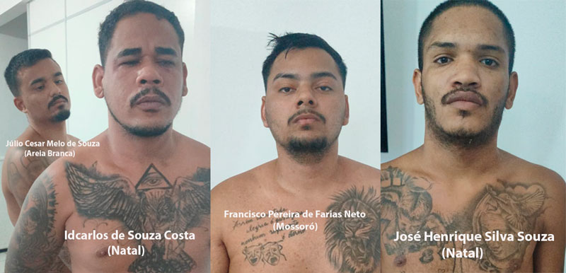 Grupo criminoso preso na divisa do RN com o Ceará planejava matar desafetos em Tibau e Areia Branca, diz polícia