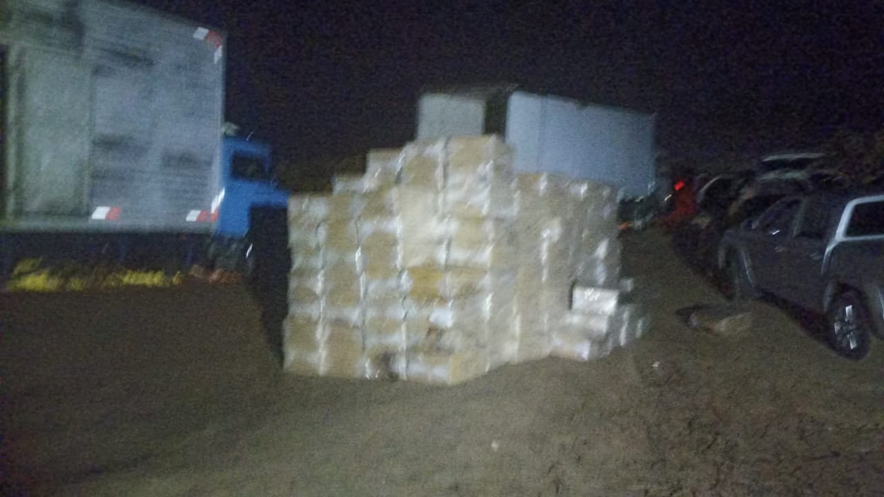 Forças de Segurança apreendem 1.500 caixas de cigarros em Macau no RN