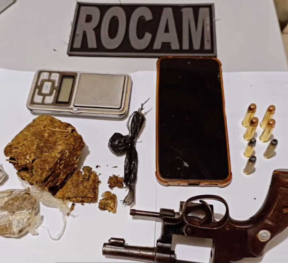 Homem é preso com arma e drogas durante ação policial em Grossos na Costa Branca Potiguar