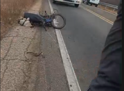 Idoso de 80 anos, morre após ser atropelado por carro na BR 405 em Itaú