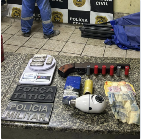Homem é preso por tráfico de droga e posse irregular de arma de fogo na zona rural de Mossoró