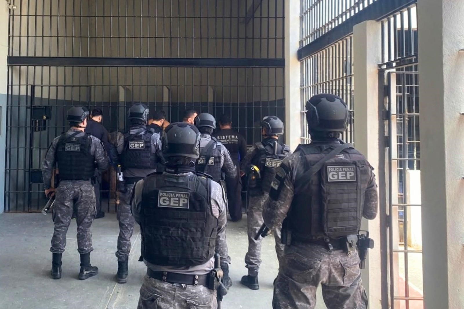 Polícia Penal realiza revista estrutural no Complexo Penal Agrícola Dr. Mário Negócio em Mossoró